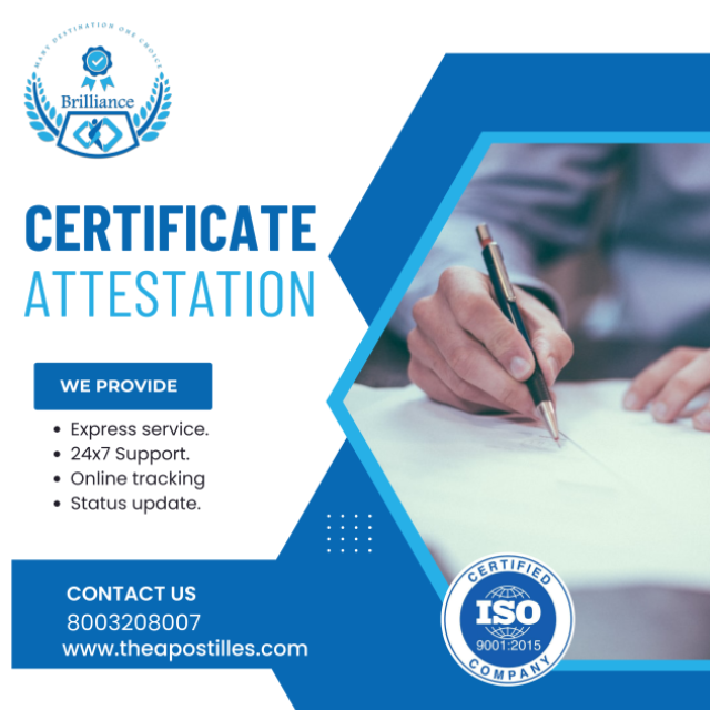 BRILLIANCE INTERNATIONAL ATTESTATION